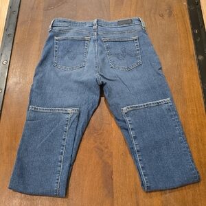 AG Adriano Goldschmied Blue Denim Jeans, MARI, MID-RISE, 29